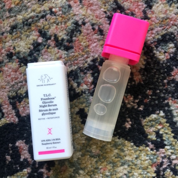 Drunk Elephant T.L.C. Framboos™ Glycolic Night Serum Acid AHA BHA Exfoliant Tone - Picture 6 of 6